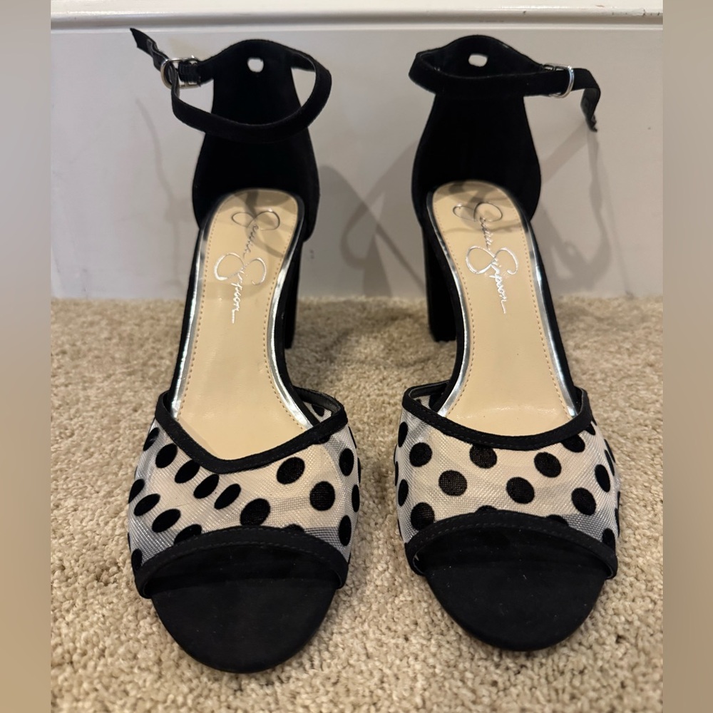 Jessica Simpson ankle strap heels